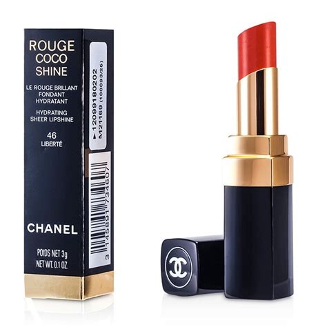 chanel rouge coco shine цвет 46 liberté|Chanel Liberte Rouge Coco Shine Hydrating Sheer Lipshine.